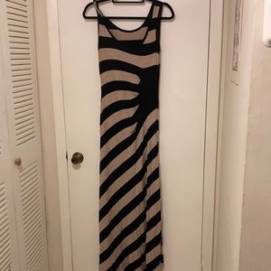 Calvin Klein Striped Maxi Dress
